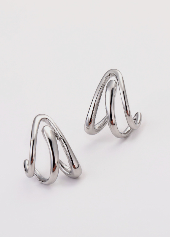 Boucles d'oreilles en acier inoxydable - L01-391 - Boucles d'oreilles