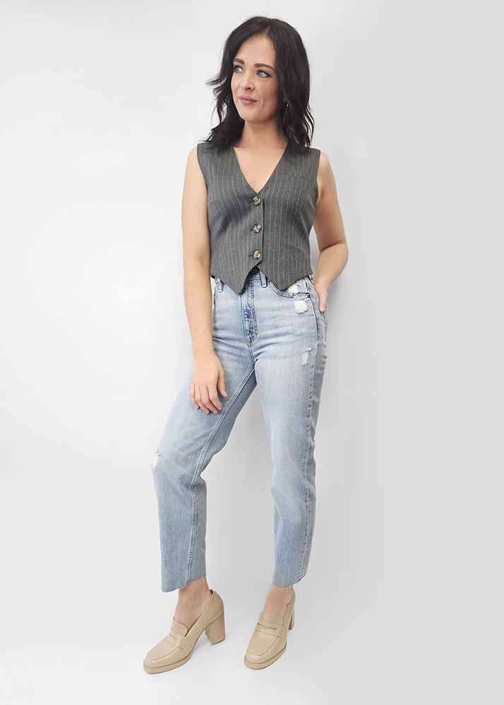 Mom jeans taille haute GUESS - WBBA21D4K30 - Guess