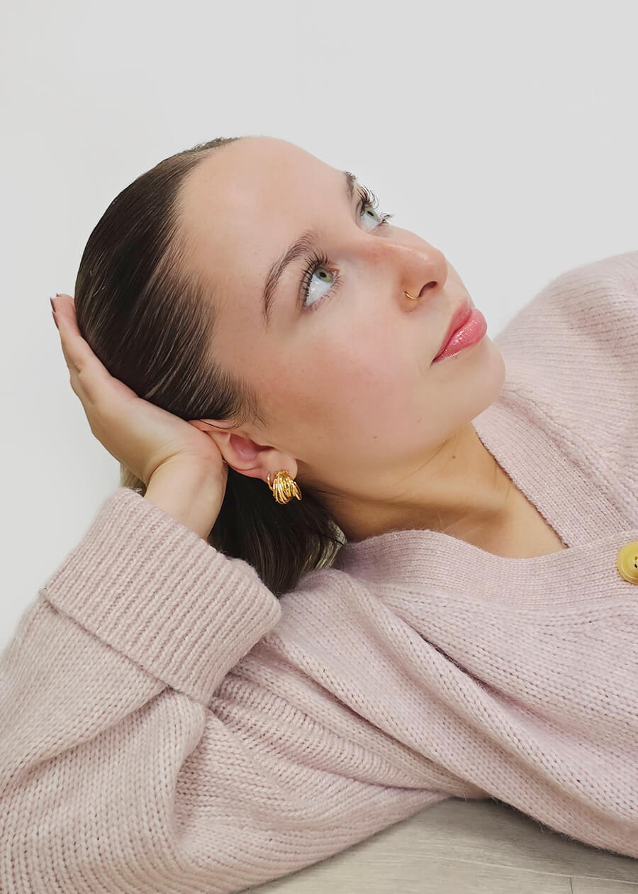 Boucles d'oreilles en acier inoxydable - PAR01 - Boucles d'oreilles