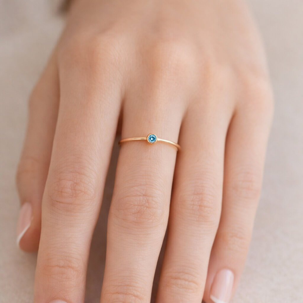 Bague couleur naissance DECEMBRE - BDEC - BAGUES
