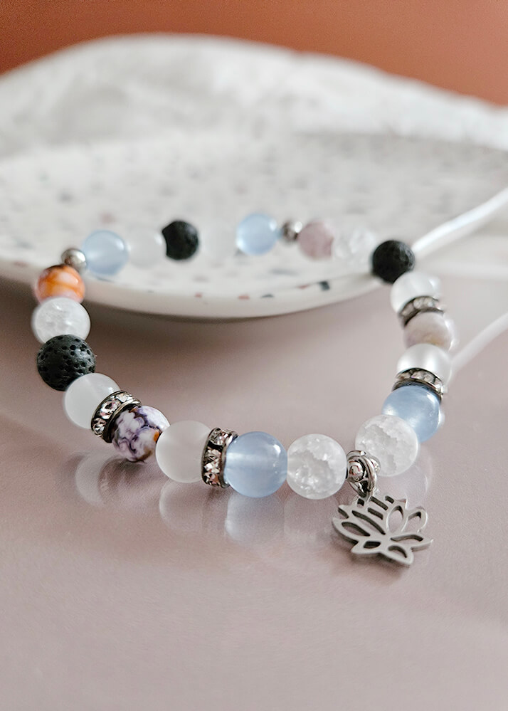 Bracelet confectionné en Beauce - Pierres semi-précieuses - 