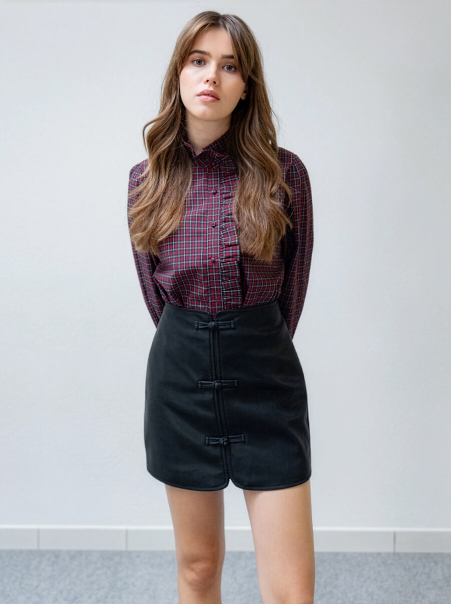 Jupe en cuirette ORIGINALITÉS - DH5975 - Originalités