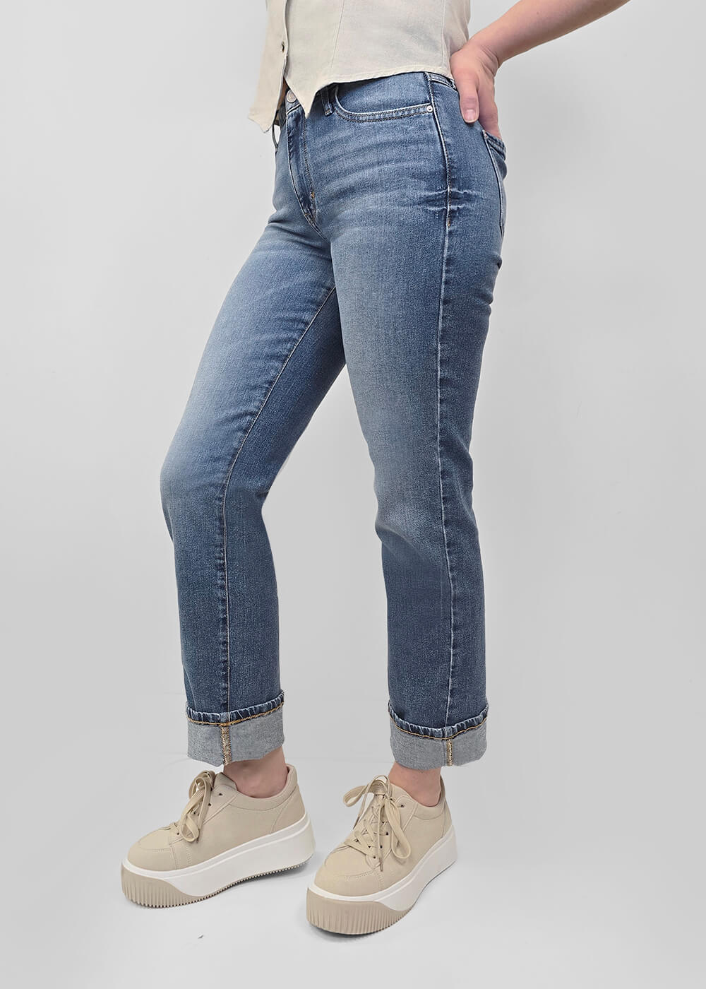 Jeans taille haute GUESS - WBFA00S2XP0 - Guess