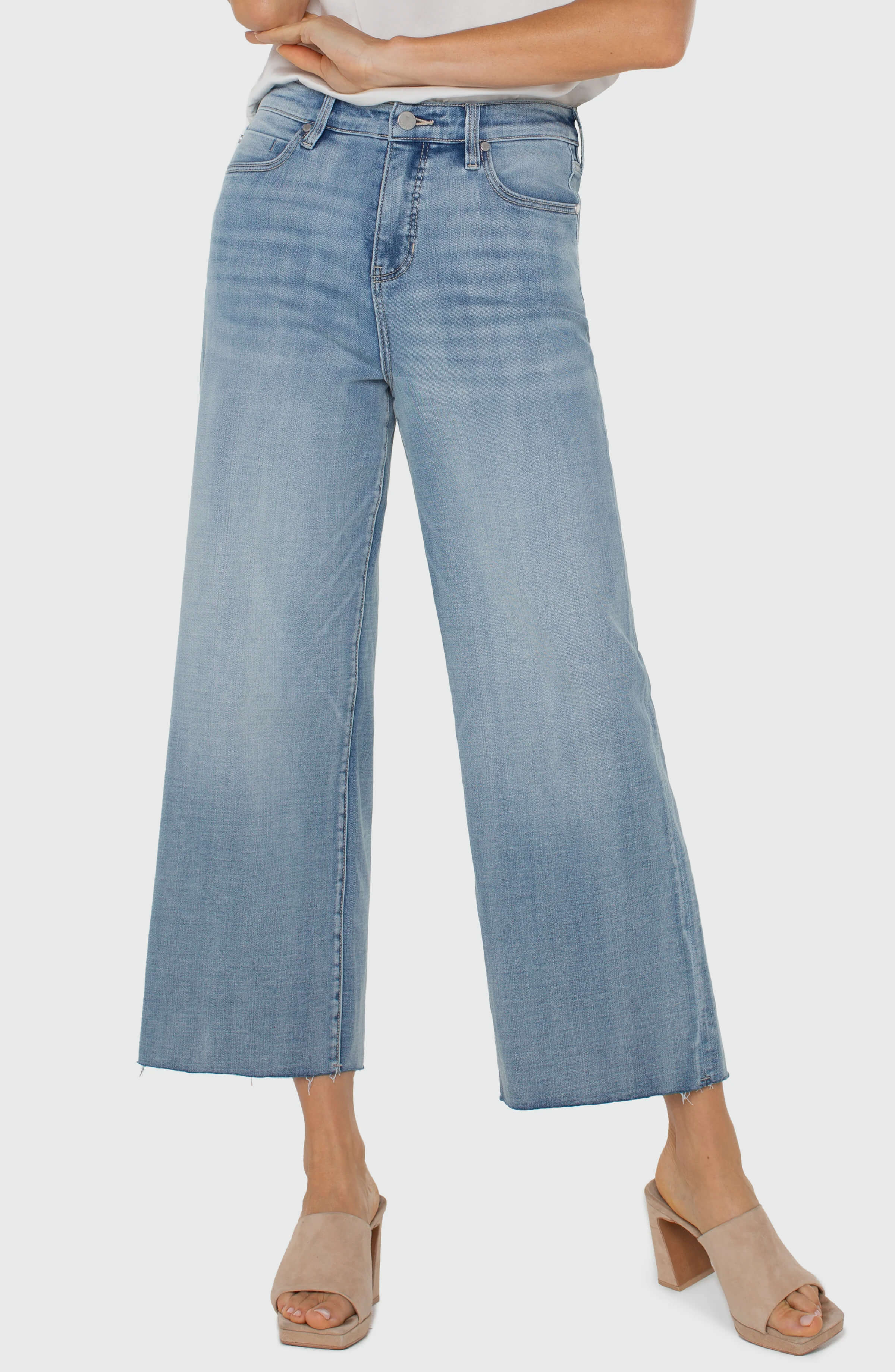 Jeans gaucho taille haute LIVERPOOL - LM4454CH4 - LIVERPOOL