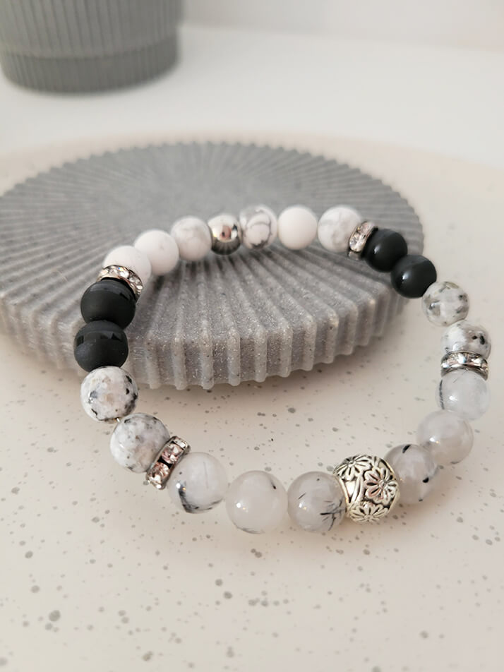 Bracelet confectionné en Beauce - Pierres semi-précieuses - 