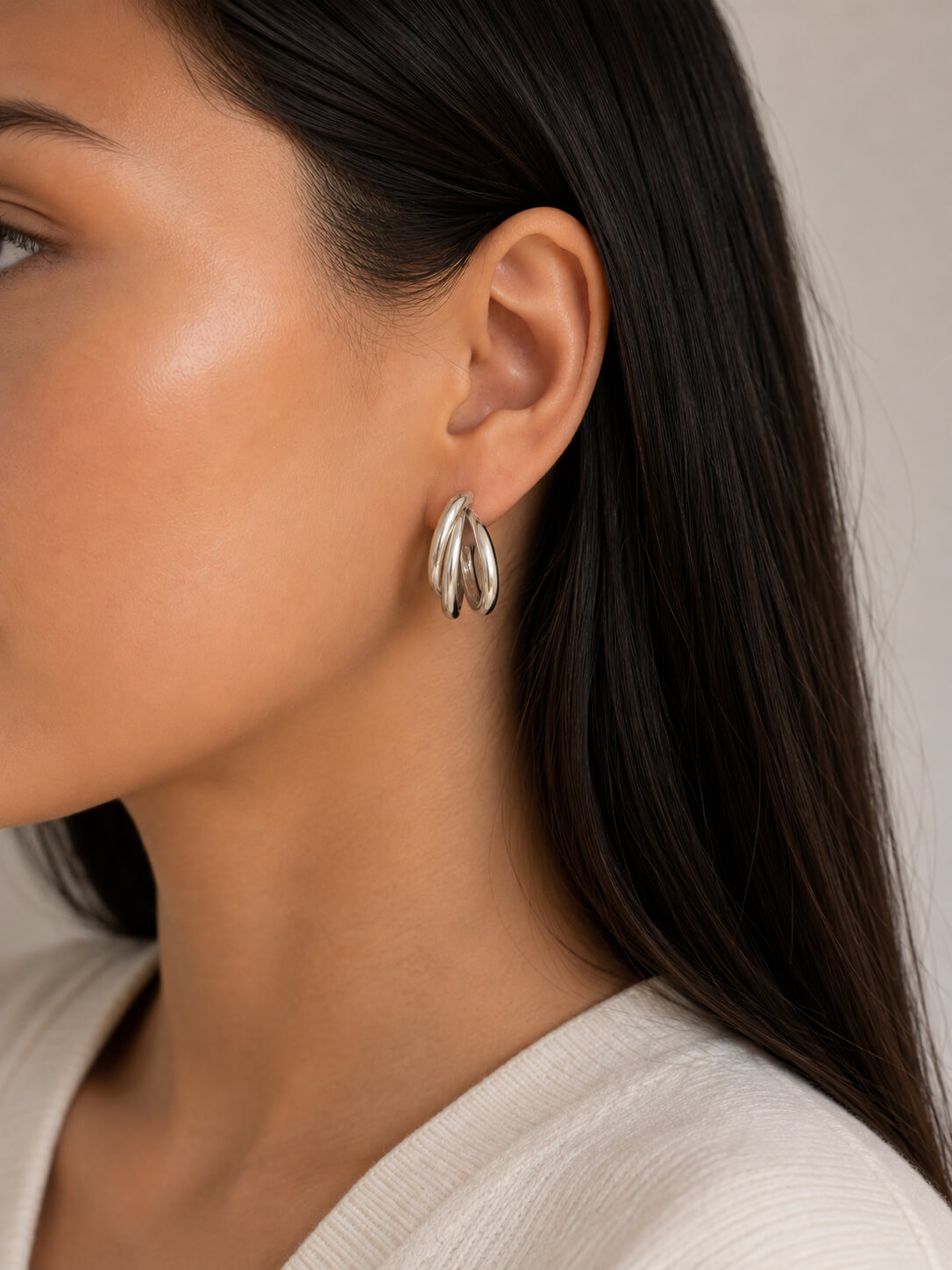 Boucles d'oreilles en acier inoxydable - 887JH - Boucles d'oreilles