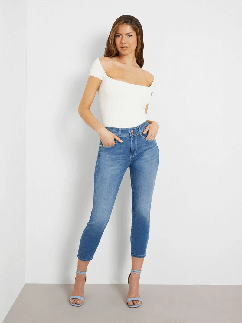 Jeans capri taille haute GUESS - W4GA80D5B42 - Guess