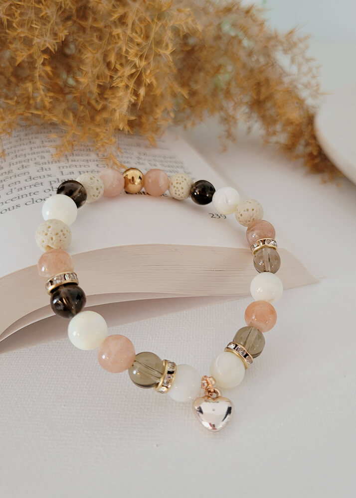 Bracelet confectionné en Beauce - Pierres semi-précieuses - 