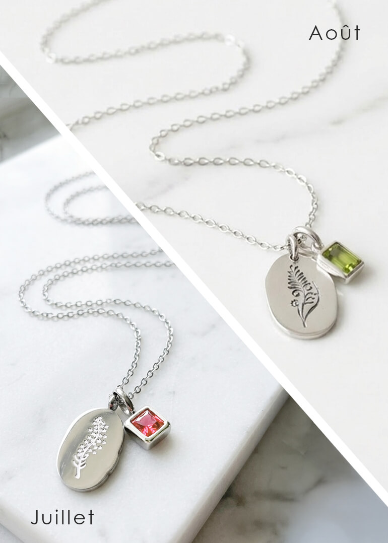 Collier fleur de naissance - COLNAS - 