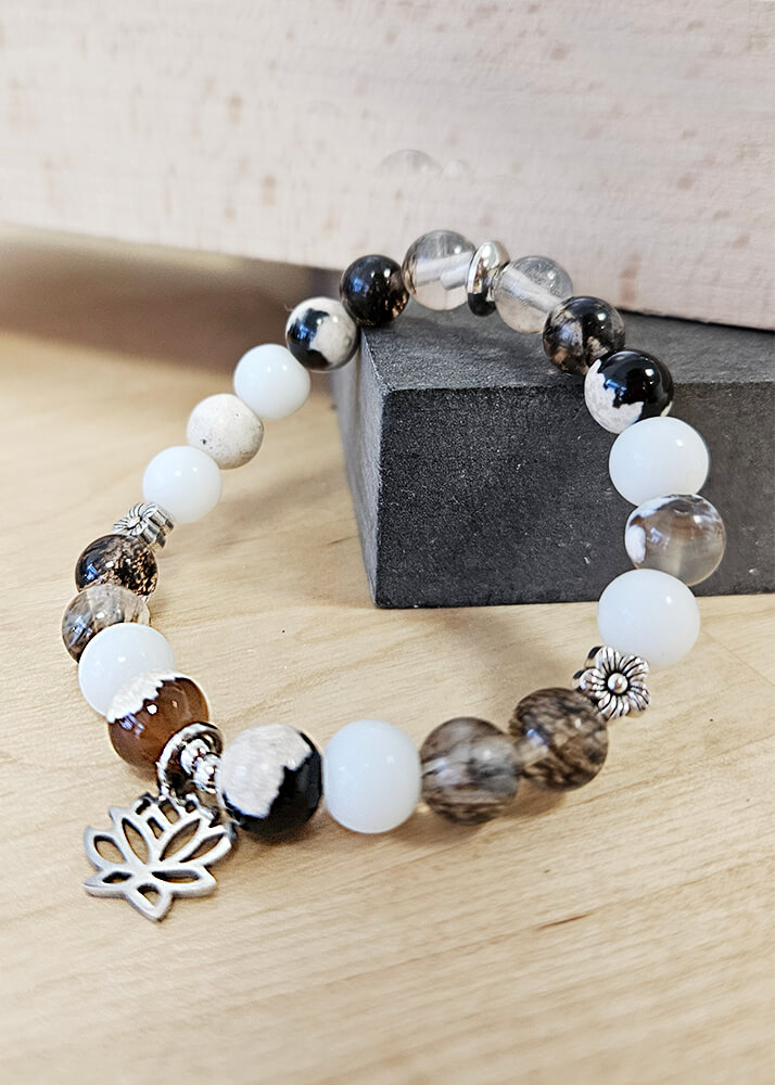 Bracelet confectionné en Beauce - Pierres semi-précieuses - 