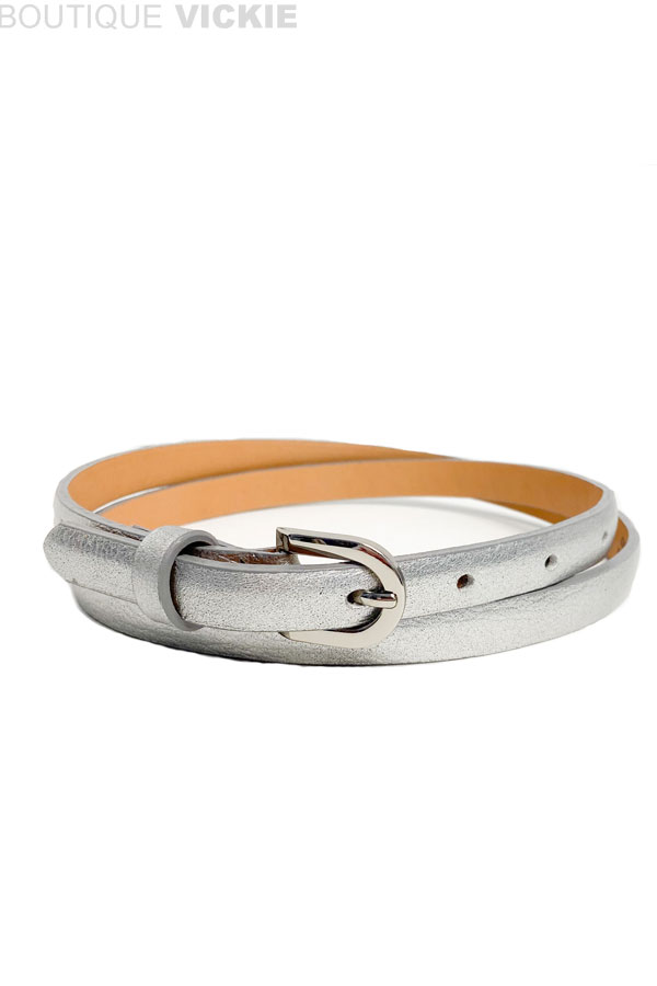 Ceinture mince en cuir - B24671 - 