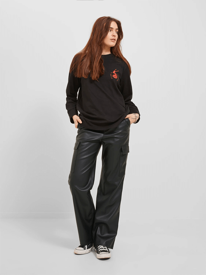 Pantalon cargo faux cuir JJXX - 12238626 - JJXX