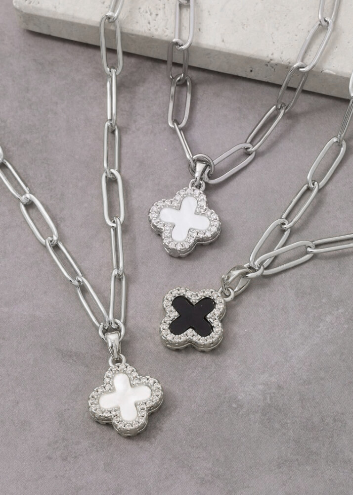 Collier acier inoxydable réversible - CN3342 - 