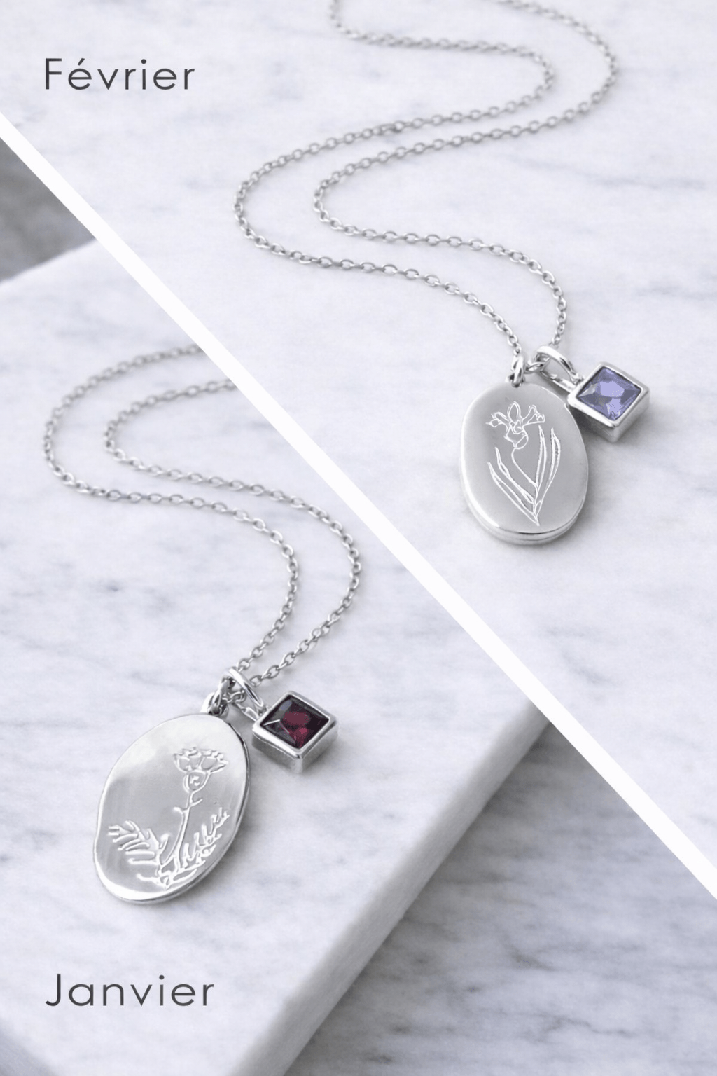 Collier fleur de naissance - COLNAS - 