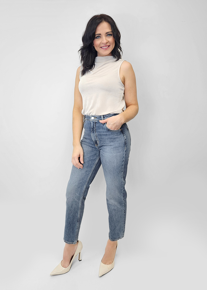 Mom jeans taille haute GUESS - WBBA21D4K39 - Guess