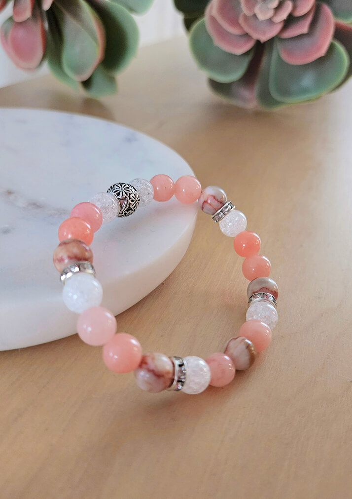 Bracelet confectionné en Beauce - Pierres semi-précieuses - 