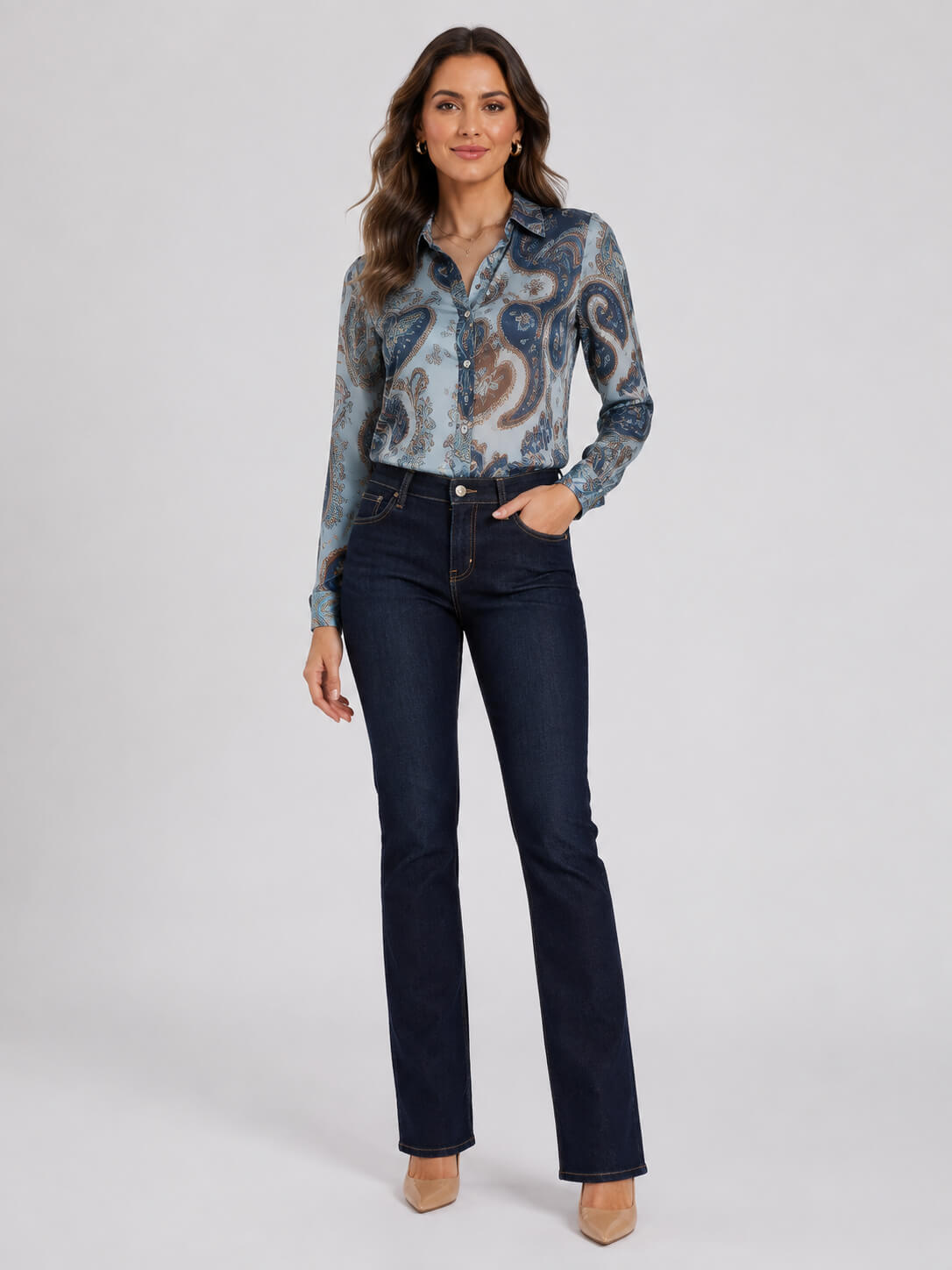 Jeans GUESS STRAIGHT MID - W6BA3MD2784 - Guess