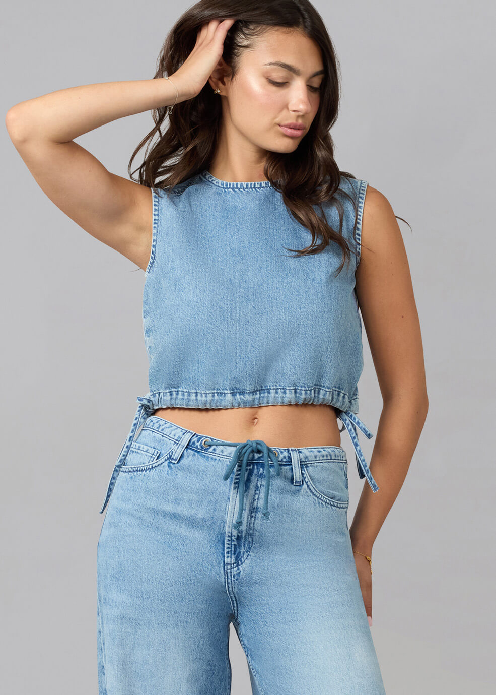 Haut LOLA DENIM TWILL TOP - LIEL-DW - LOLA DENIM