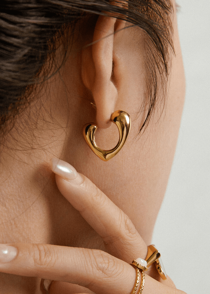Boucles d'oreilles en acier inoxydable - L01-414 - Boucles d'oreilles