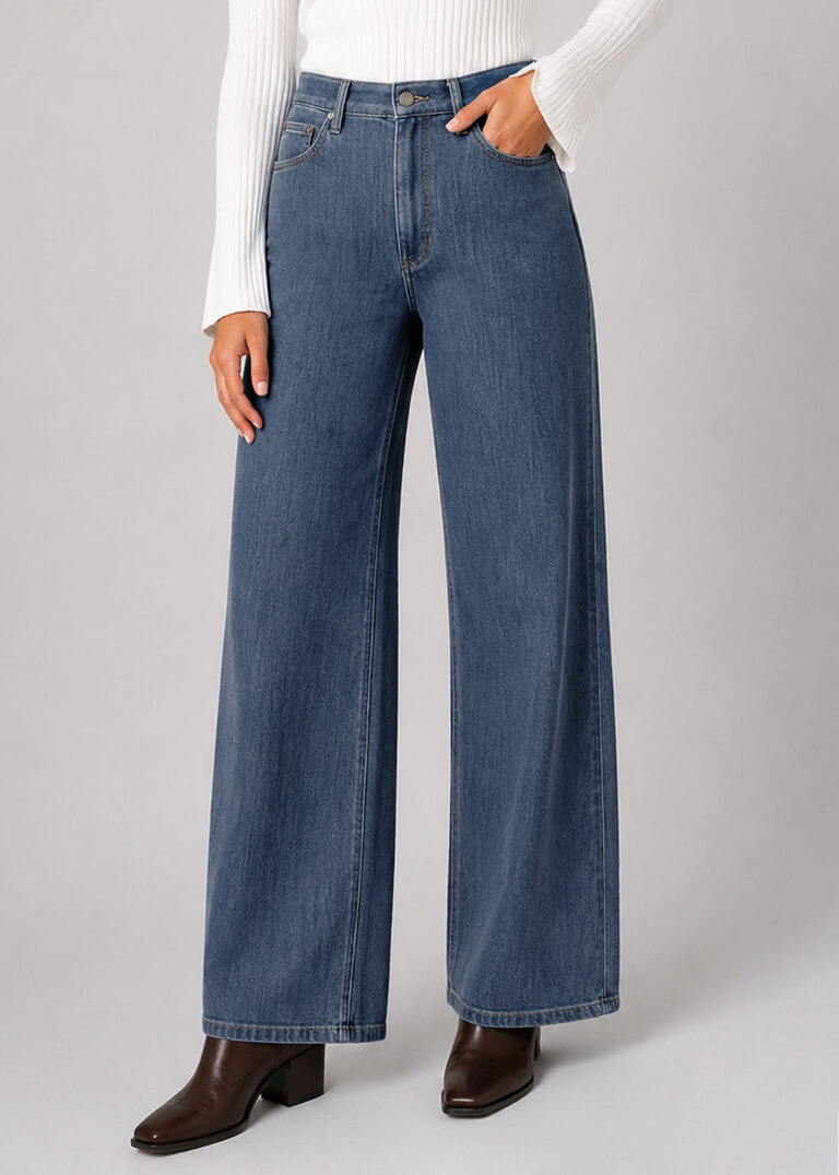 Jeans LIVERPOOL WIDE LEG - LM7B50RIC - LIVERPOOL