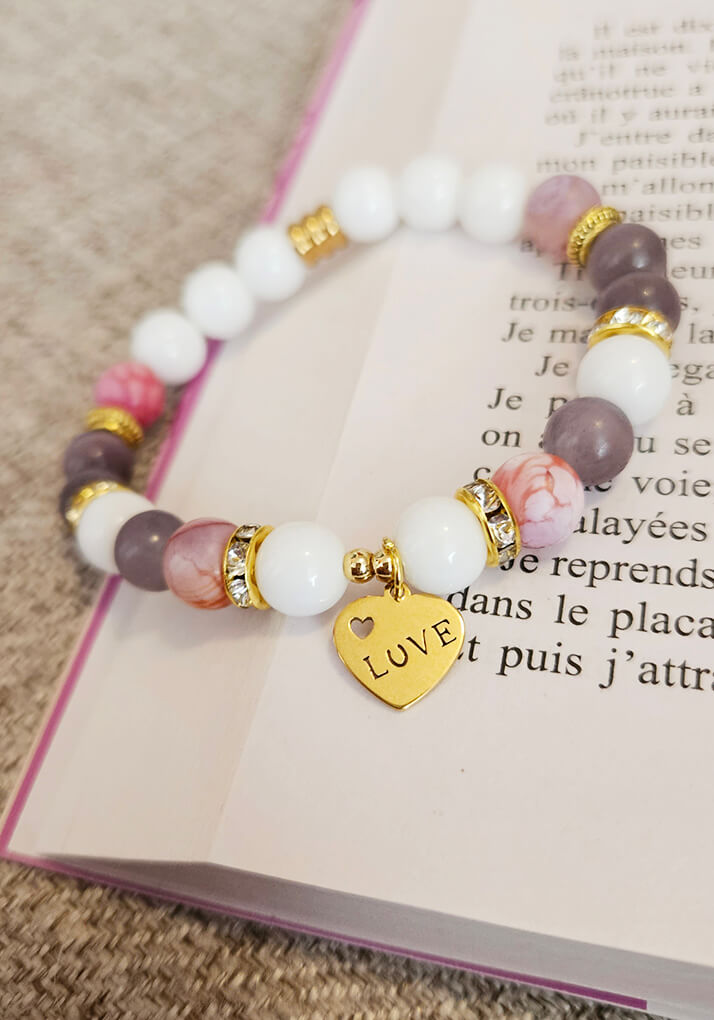 Bracelet confectionné en Beauce - Pierres semi-précieuses - 