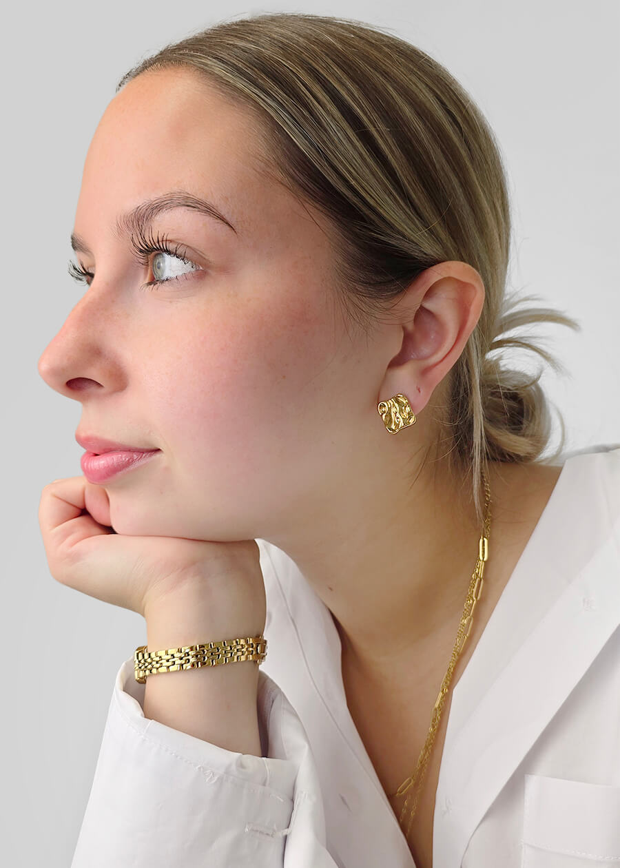 Boucles d'oreilles en acier inoxydable - 16E067 - Boucles d'oreilles