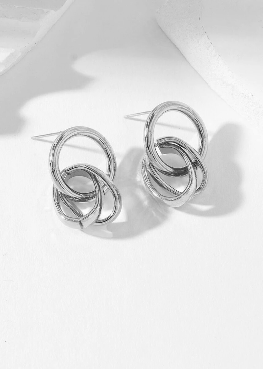 Boucles d'oreilles en acier inoxydable - L02-175 - Boucles d'oreilles
