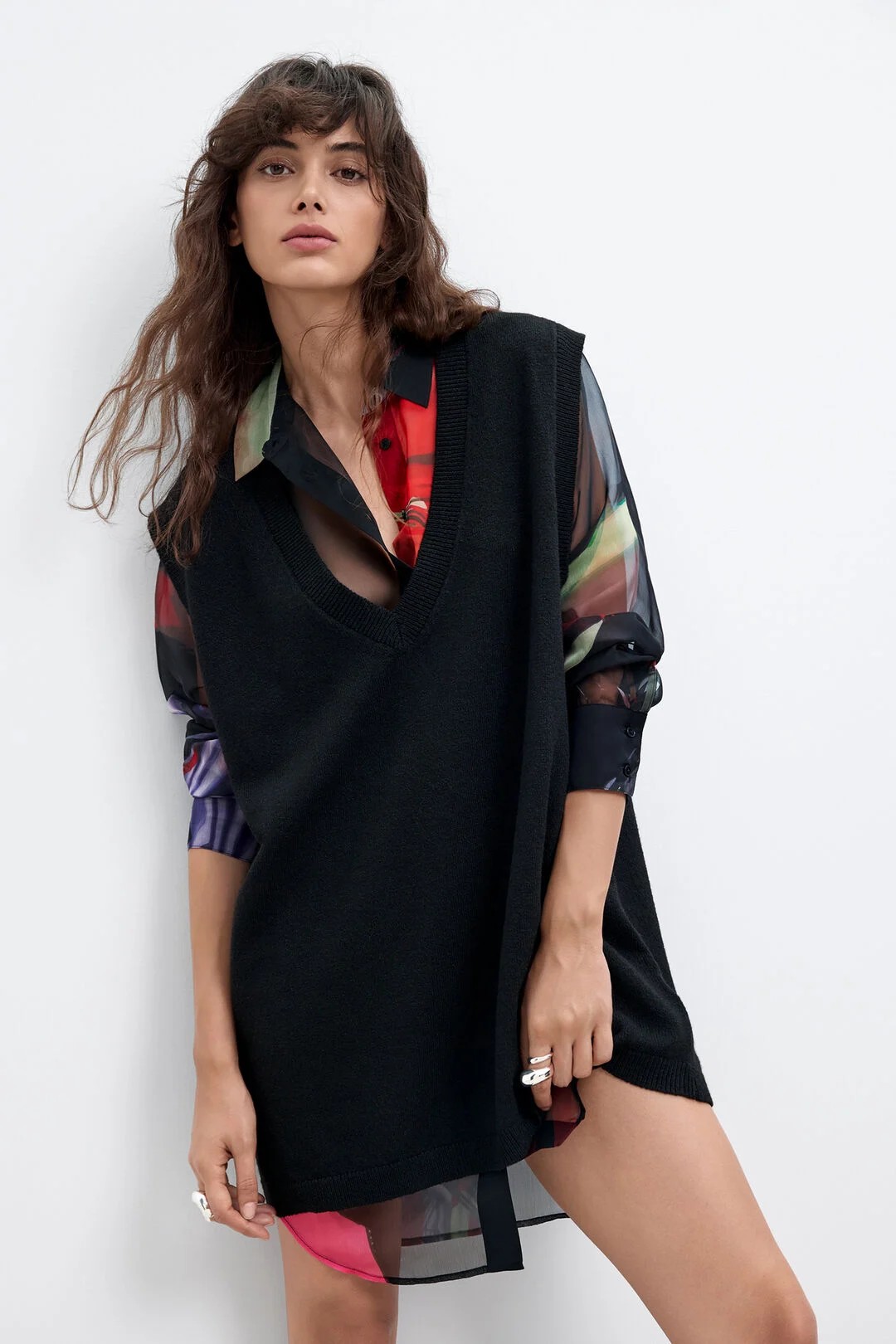 Robe chemise combinée DESIGUAL MAMEN - 26WWVW43 - Desigual