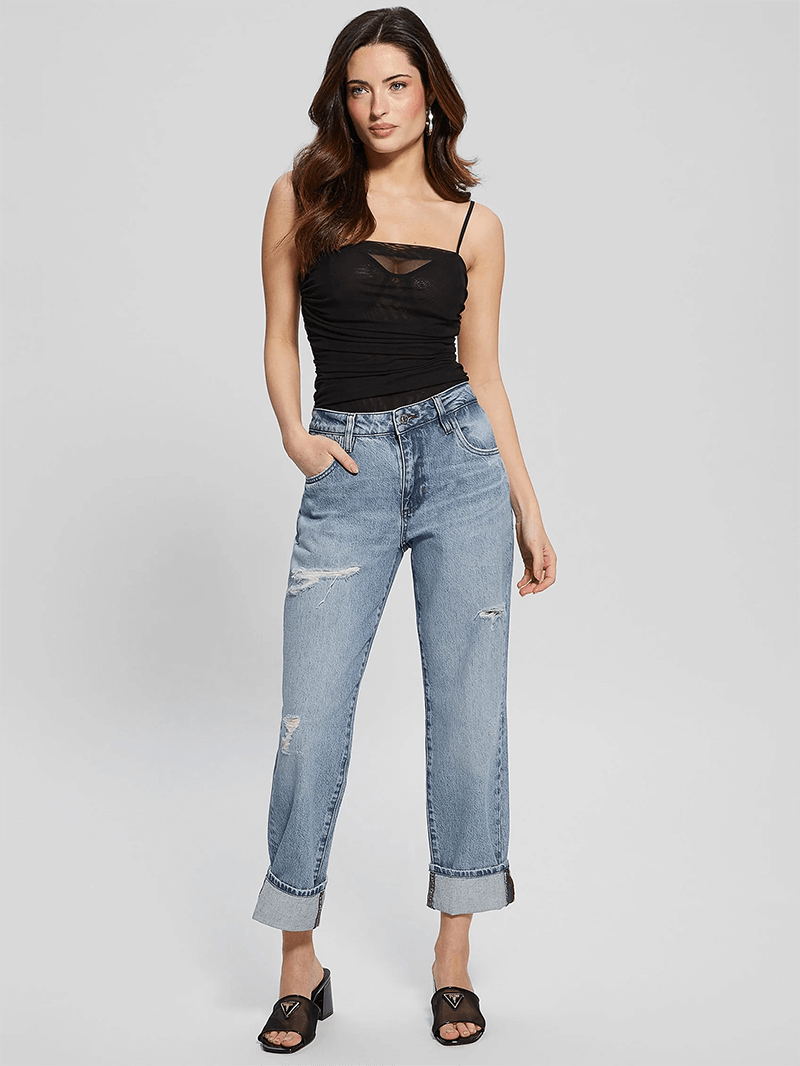 Jeans taille très haute GUESS - W4GA0QD5BS0 - Guess