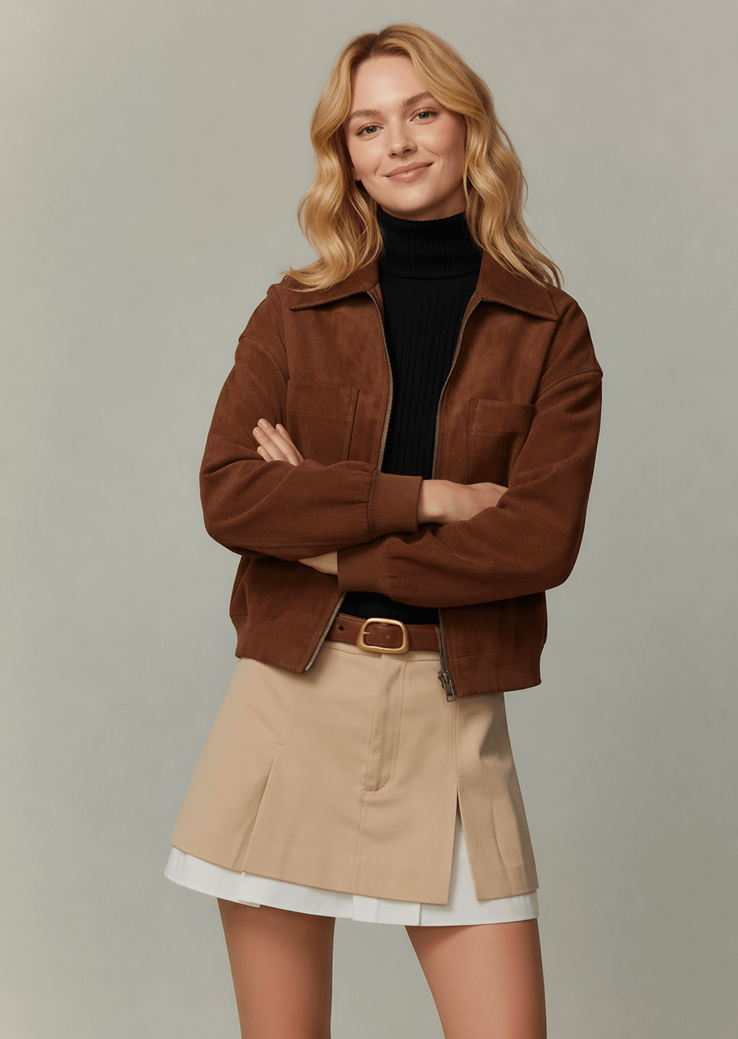 Ceinture en cuir suédé - 5270 - 