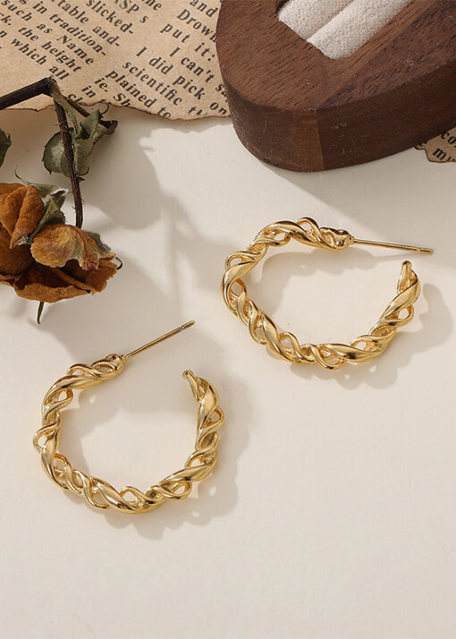 Boucles d'oreilles en acier inoxydable - L03-225 - Boucles d'oreilles