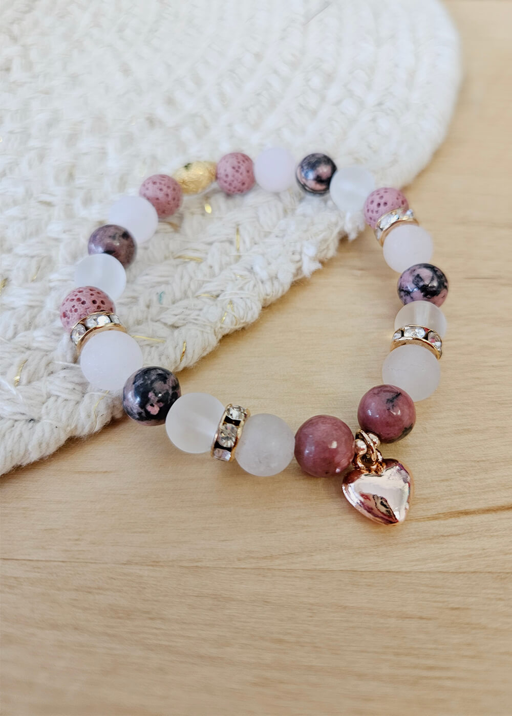 Bracelet confectionné en Beauce - Pierres semi-précieuses - 