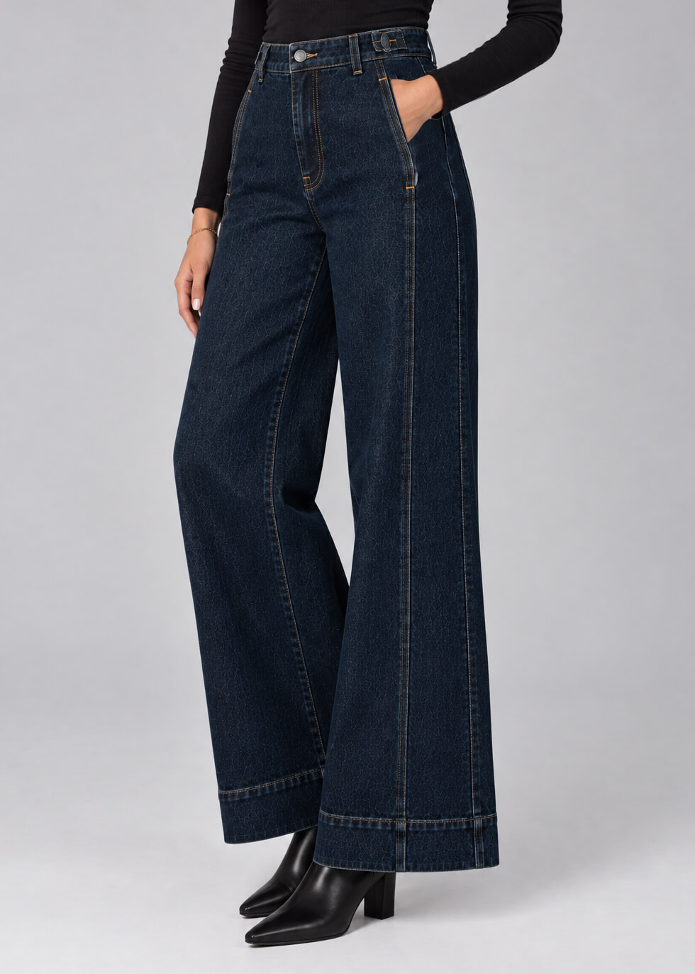 Jeans LOLA DENIM PALAZZO WIDE LEG - CARA-DRW - LOLA DENIM