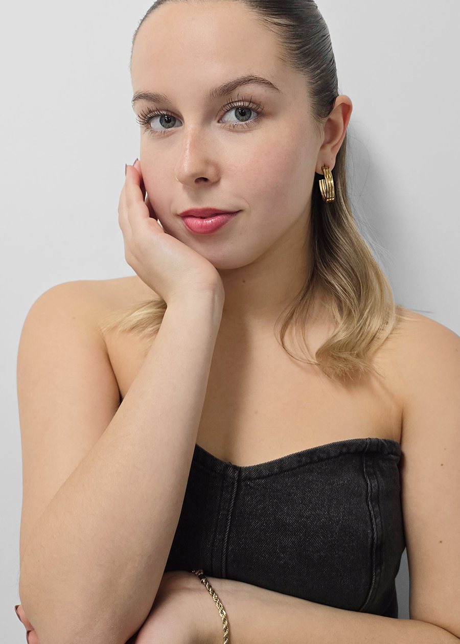 Boucles d'oreilles en acier inoxydable - PAR07 - Boucles d'oreilles