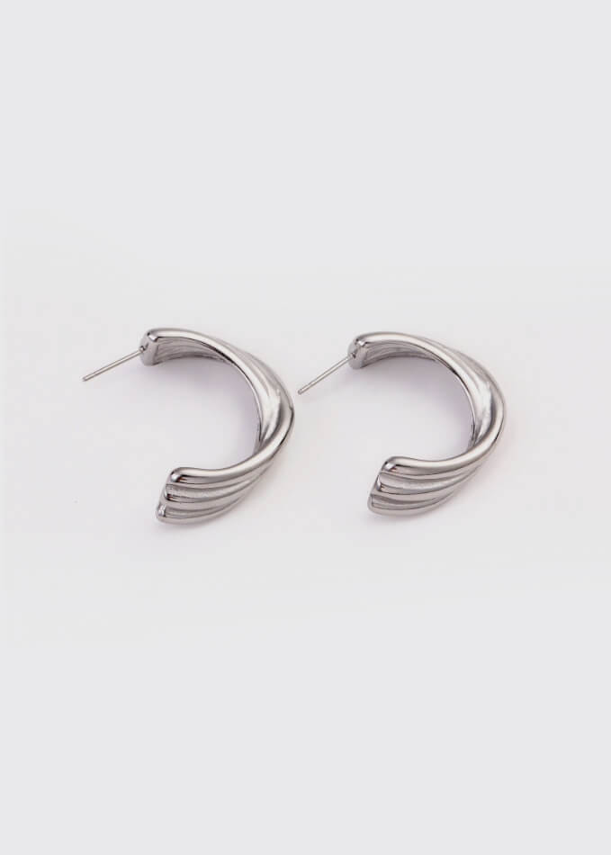 Boucles d'oreilles en acier inoxydable - L01-417 - Boucles d'oreilles