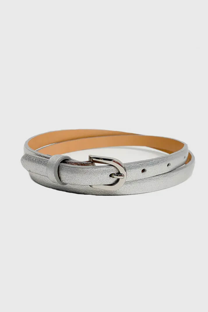 Ceinture mince en cuir - B24671 - 