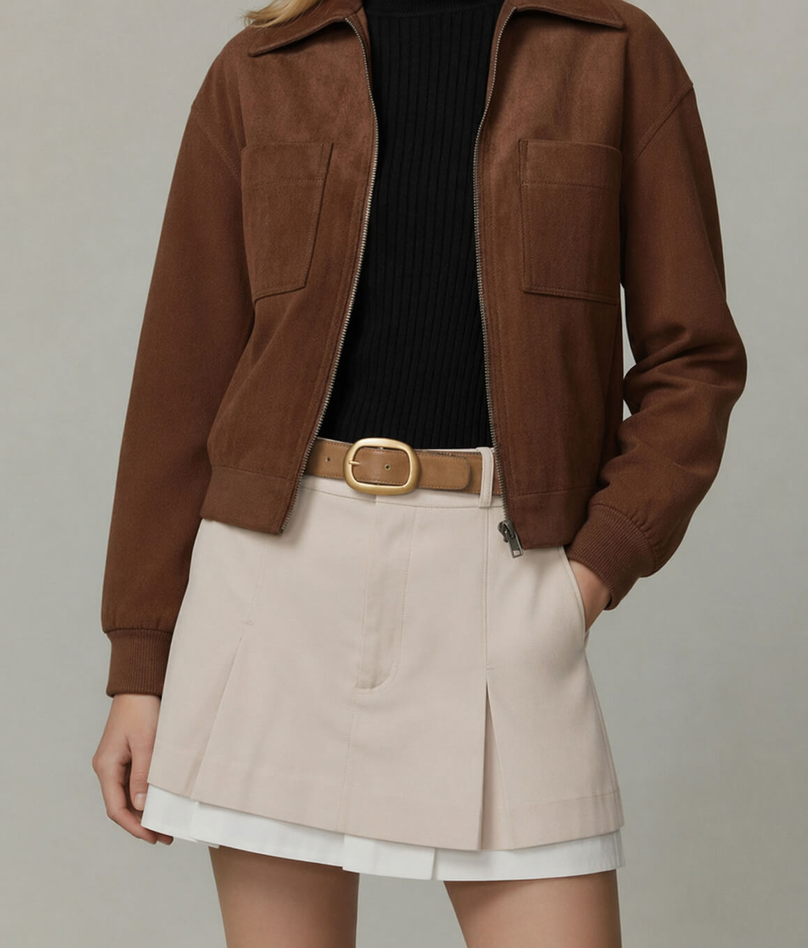 Ceinture en cuir suédé - 5270 - 