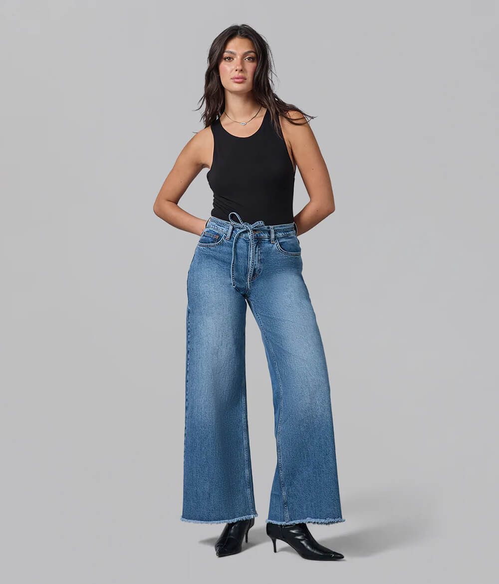 Jeans Taille Ultra Haute LOLA JEANS - MILAN-DB - LOLA DENIM