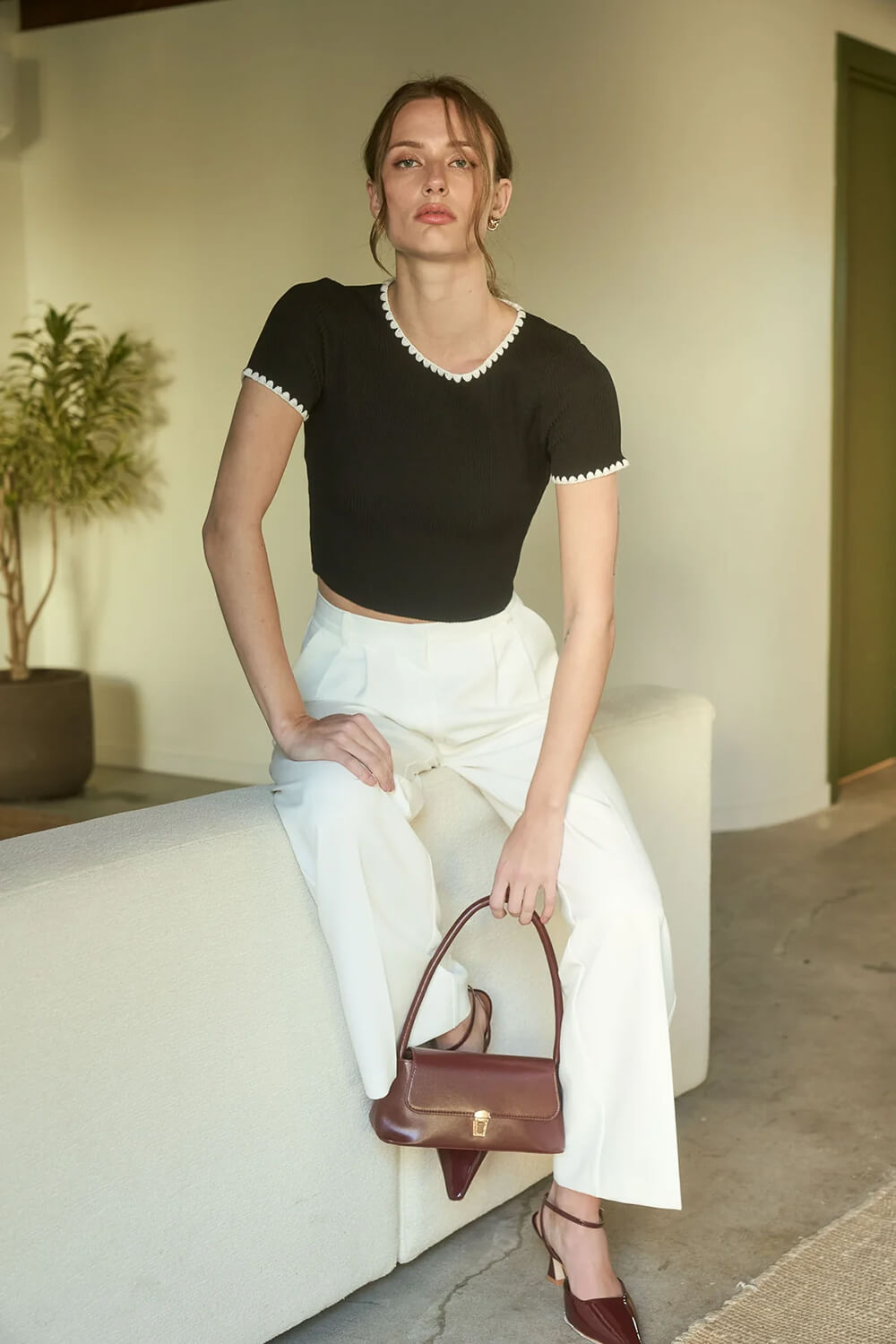 Chandail crop BLU PEPPER - TW1685 - Blu Pepper