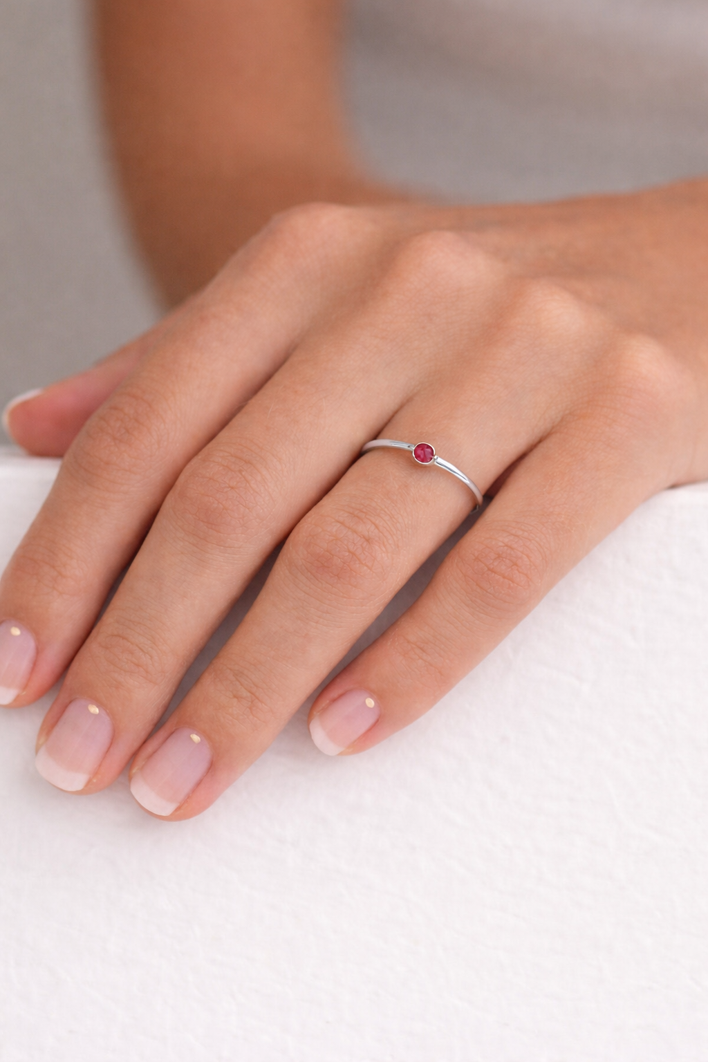 Bague couleur naissance JANVIER - BJAN - BAGUES