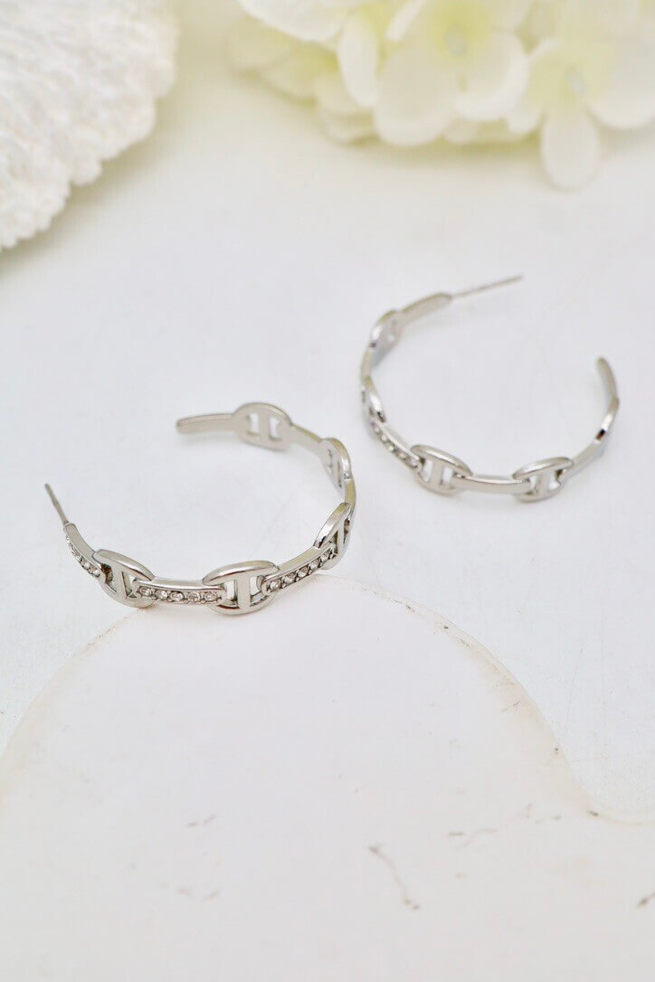 Boucles d'oreilles acier inoxydable - JEW7654 - Boucles d'oreilles