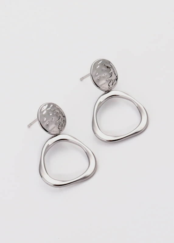 Boucles d'oreilles en acier inoxydable - L01-365 - Boucles d'oreilles