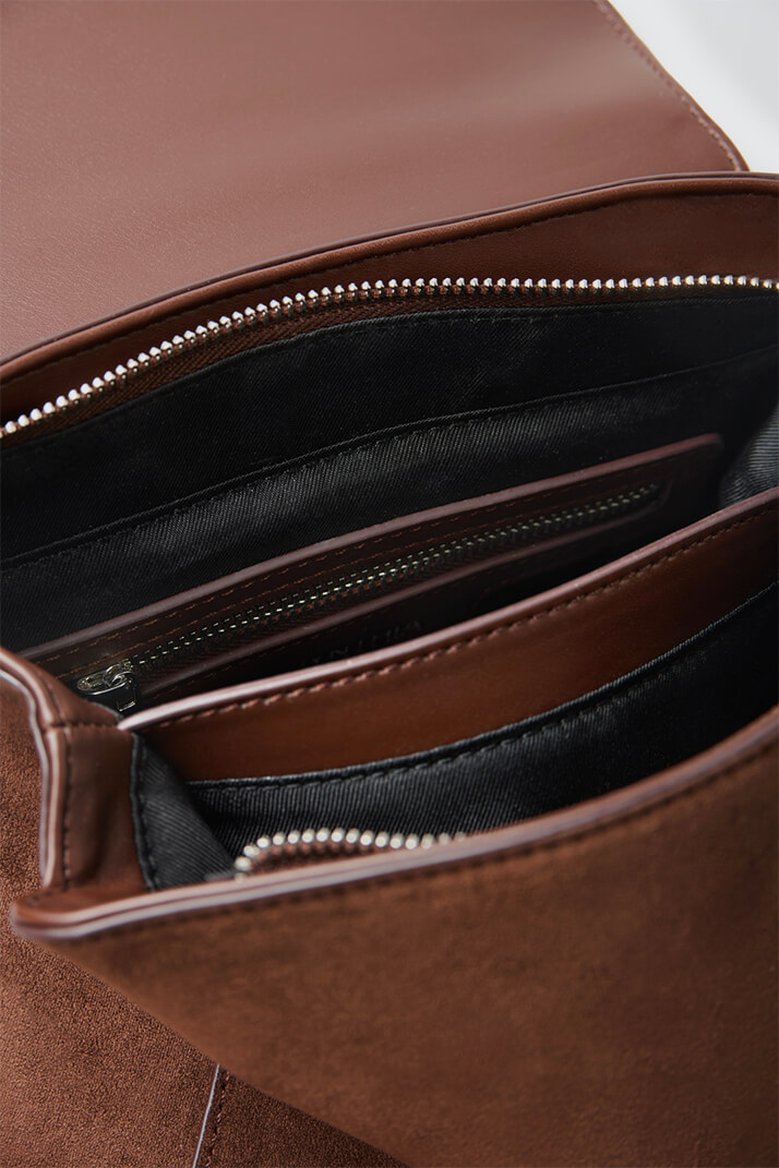 Sac à dos en cuir vegan et en suède LAMBERT