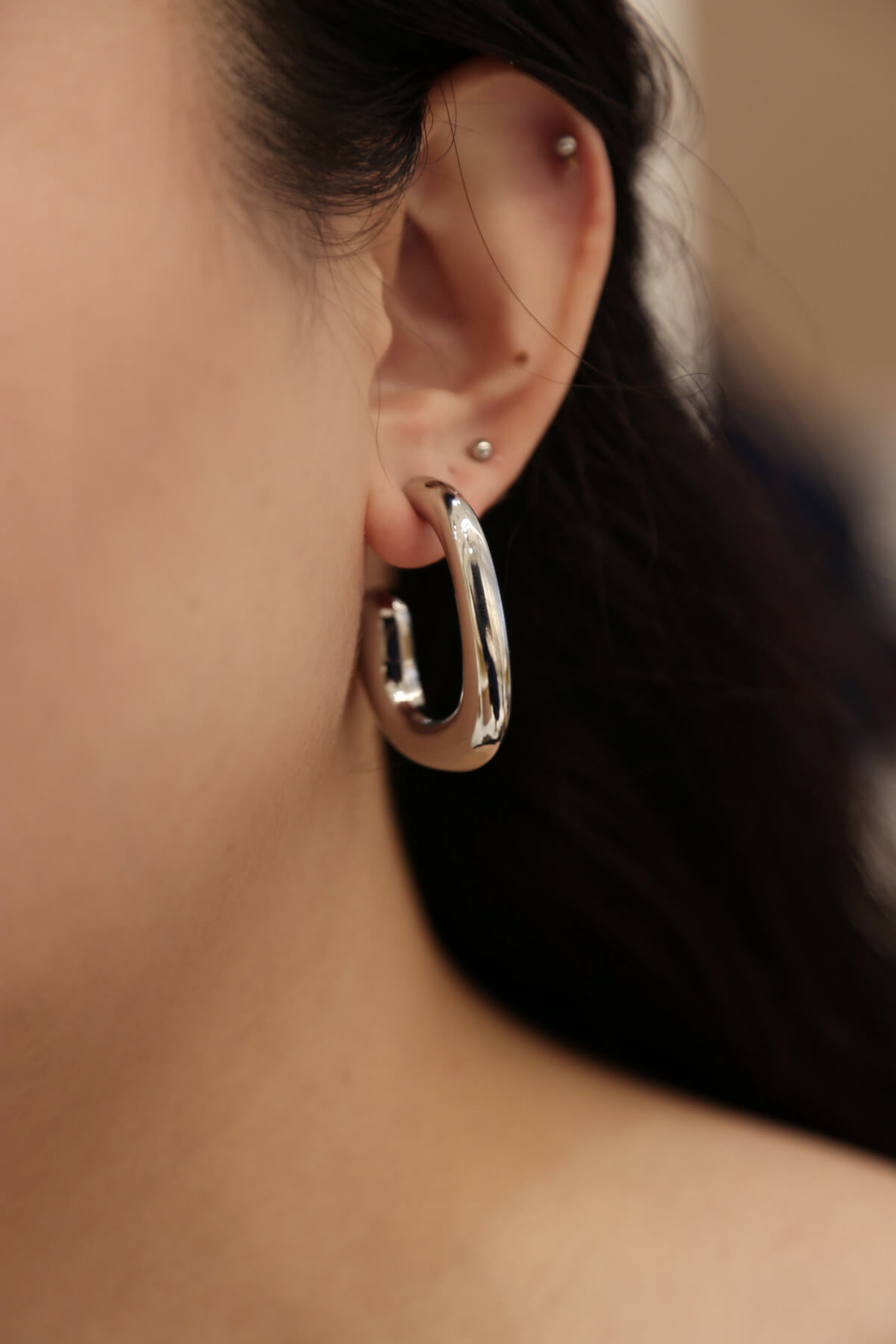 Boucles d'oreille en acier inoxydable - BOU001 - Boucles d'oreilles