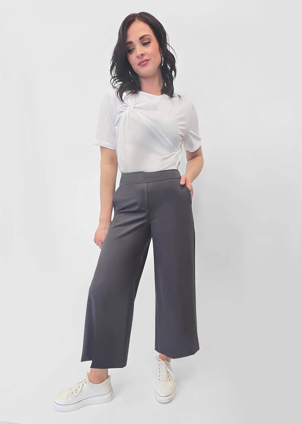 Pantalon gaucho COLLECTION VICKIE - Emeraude - COLLECTION VICKIE