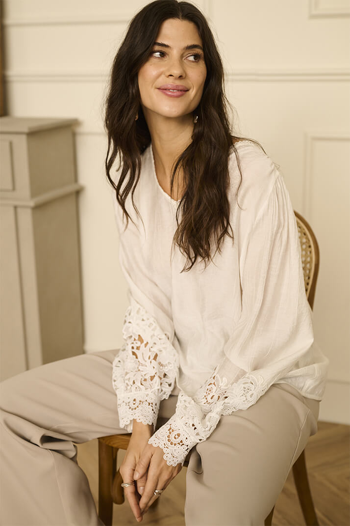 Blouse CREAM TINA - 10614427 - Cream