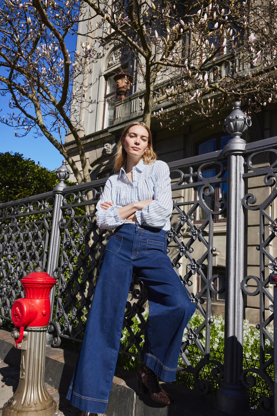 Jeans taille haute FRANSA - 20617475 - Fransa