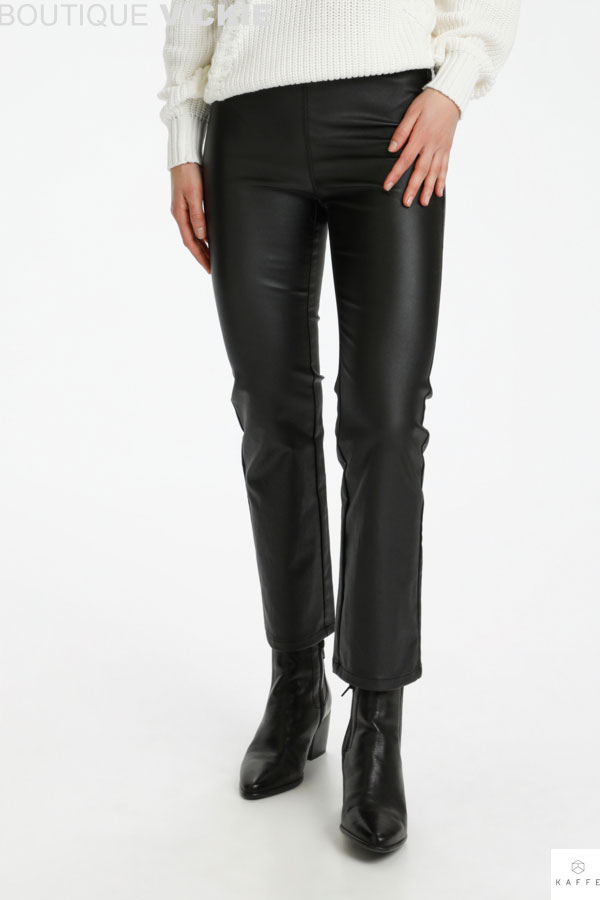 Pantalon crop simili-cuir KAFFE - 10503875 - KAFFE