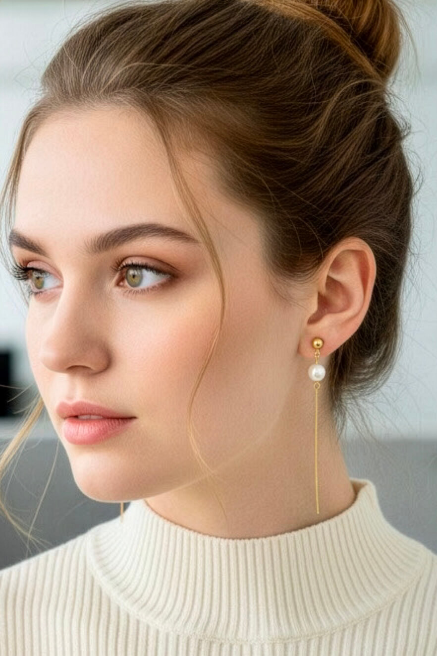 Boucles d'oreilles en acier inoxydable - AR011 - Boucles d'oreilles