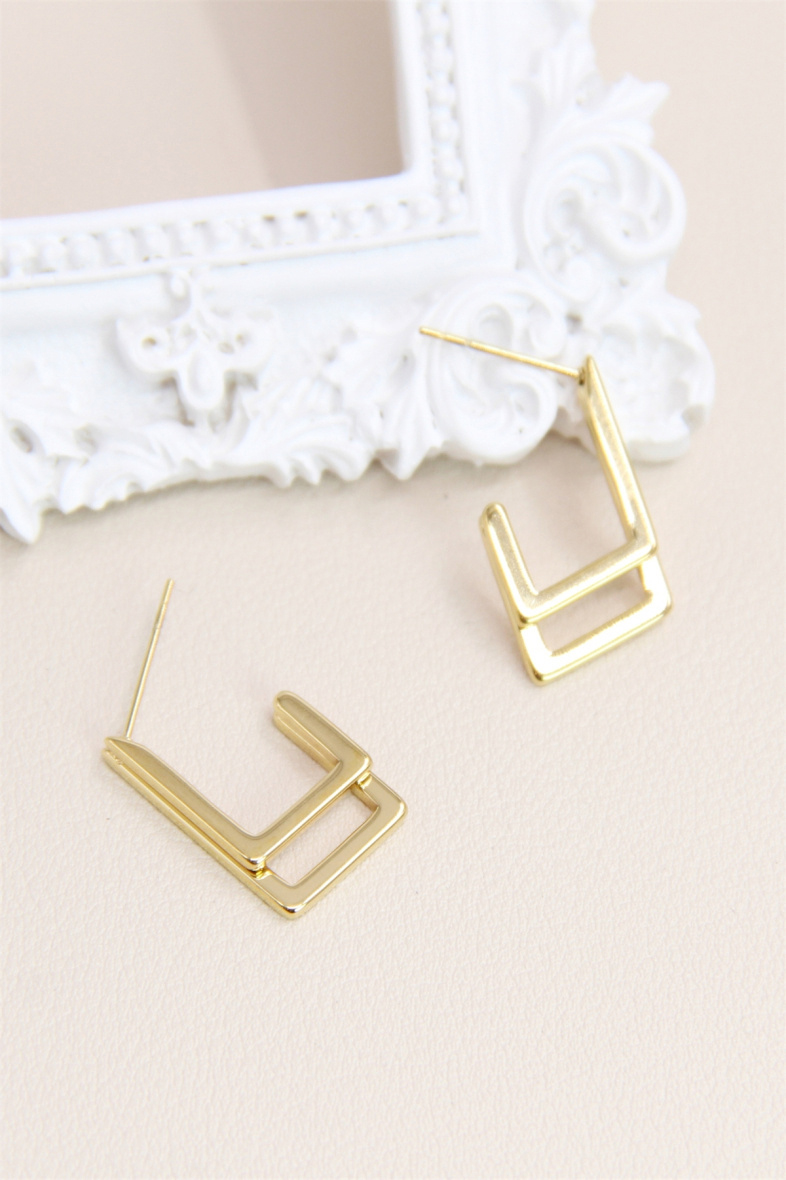 Boucles d'oreilles en acier inoxydable - BELL010 - Boucles d'oreilles